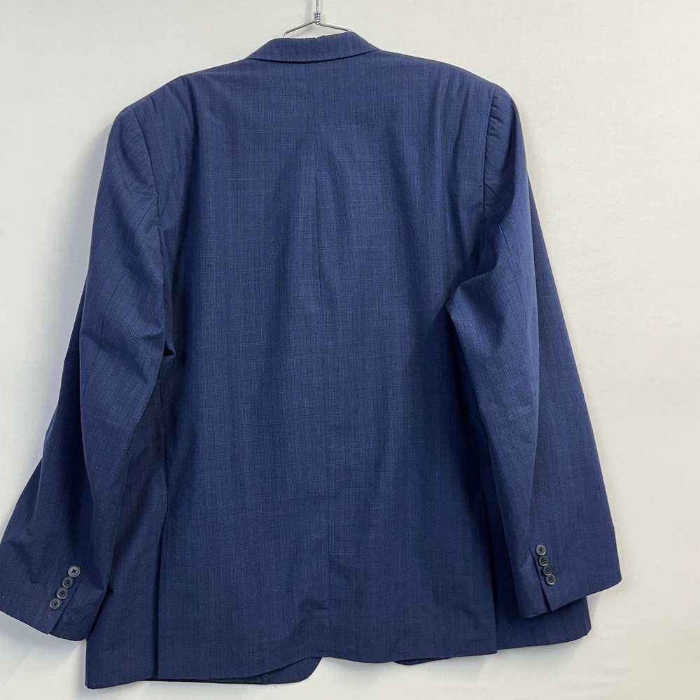 Collection by Michael Strahan Wool Blend Suit Blue Plaid Men's 56L - Picture 8 of 16